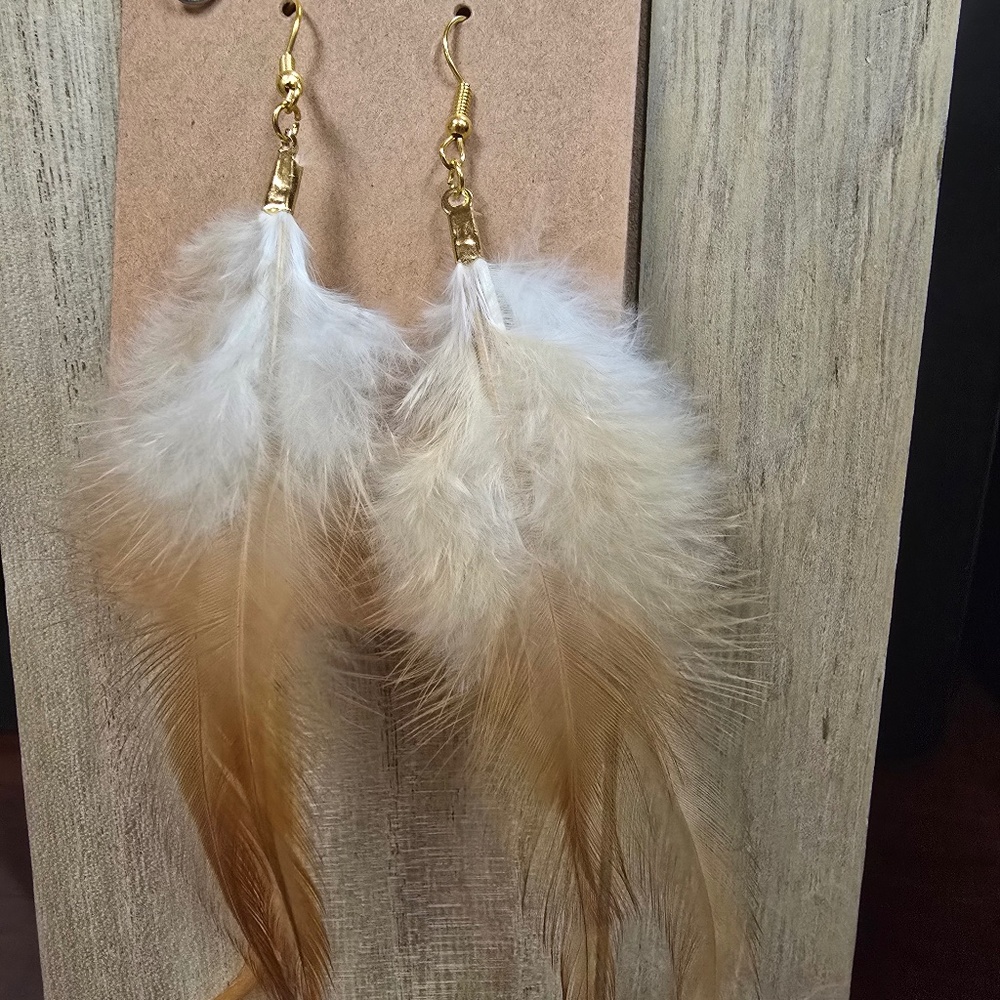 Long Feathered Earrings